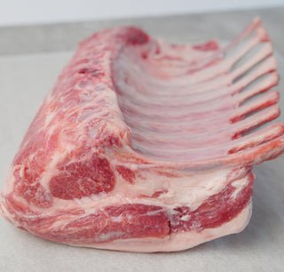 Australian Grass-Fed Spring Lamb 8-Ribbed French Rack with Cap-On 1kg