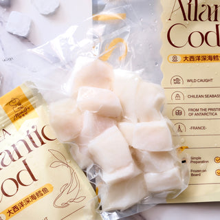 French Atlantic Cod Boneless Cubes 400g