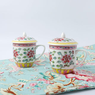 Handmade Peranakan Coffee Cup Sets