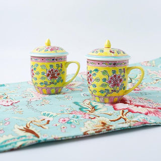 Handmade Peranakan Coffee Cup Sets