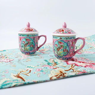 Handmade Peranakan Coffee Cup Sets