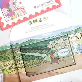 Greetings From Singapore Gift Postcard Organic Black Tea x 2 Designs