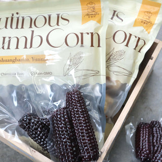 Yunnan Non-GMO Thumb-Sized Purple Glutinous Corn in Vacuum Pack 700g