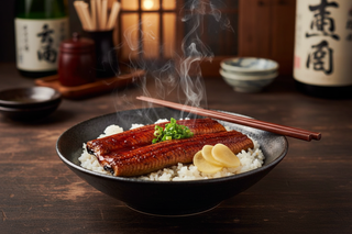 Kabayaki Unagi Rice Bowl with Pickled Daikon