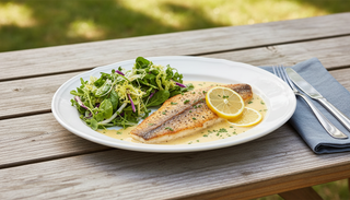 Barramundi with Citrus Herb Dressing for Singapore