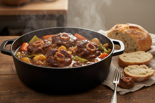 Slow-Braised Australian Oxtail Stew with Root Vegetables