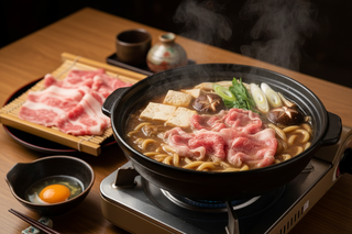 Authentic Japanese A5 Wagyu Sukiyaki Hot Pot