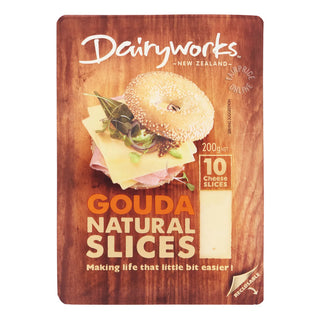Dairyworks Gouda Cheese Slices 200g