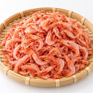 Sakura shrimp serving presentation